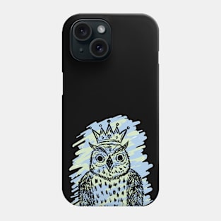 Owl with a crown Phone Case