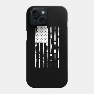 Chef Cook Tools In American Flag Phone Case