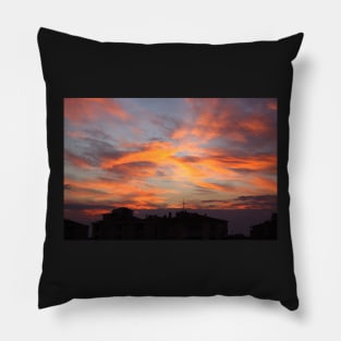 City Sunset Photography Pillow