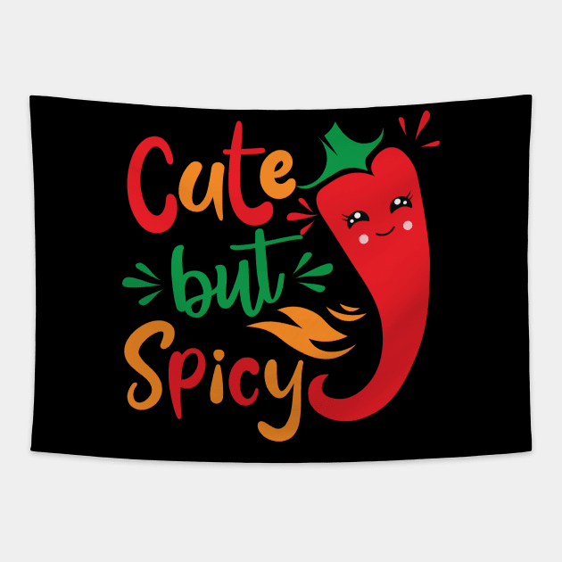 Chili Cute But Spicy Tapestry by Fersan