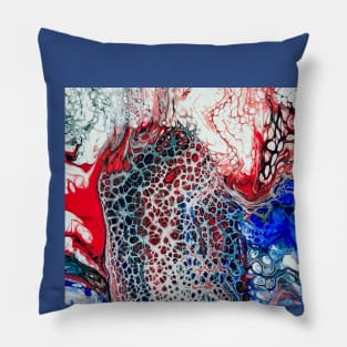 Liquid Patriot - Acrylic Paint Pour Pillow