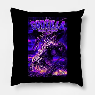 Retro Godzilla ROE 5 Pillow