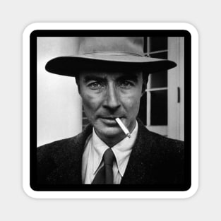 Robert Oppenheimer Smoking Photo Magnet