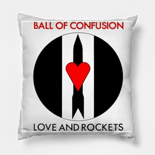 Ball of Confusion 1985 New Wave Alternative Goth Rock Throwback Pillow