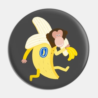 Monkey the Banana Thief Pin