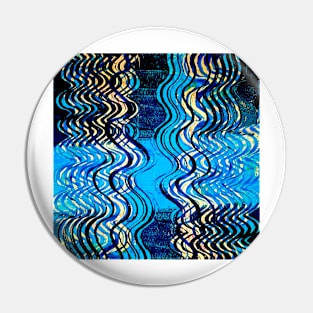 Wavy lines printed Pin