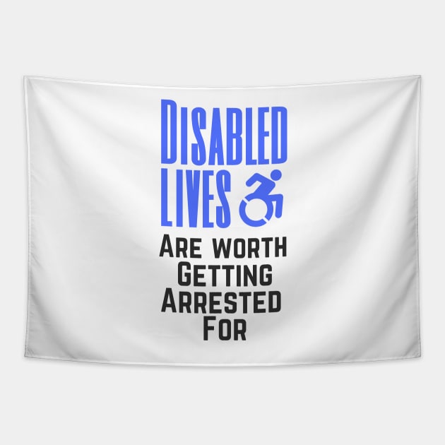 Disabled Disobedience Tapestry by RollingMort91