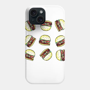 Burgers Everywhere. Pattern Phone Case