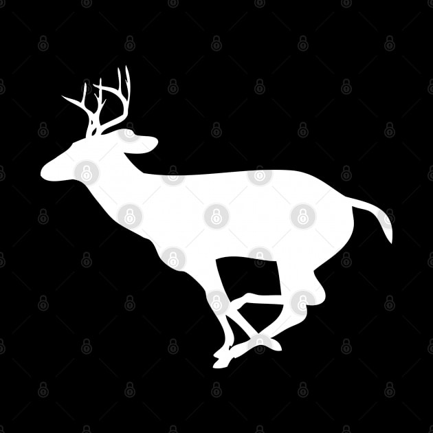Deer Hunter - Deer running silhouette by KC Happy Shop