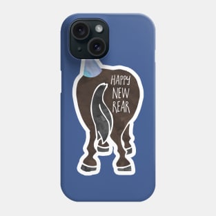 Happy New Rear - New Year's funny, joke, pun, gift Phone Case