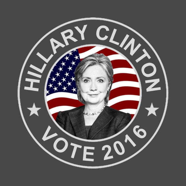 Hillary Clinton US Flag by ESDesign