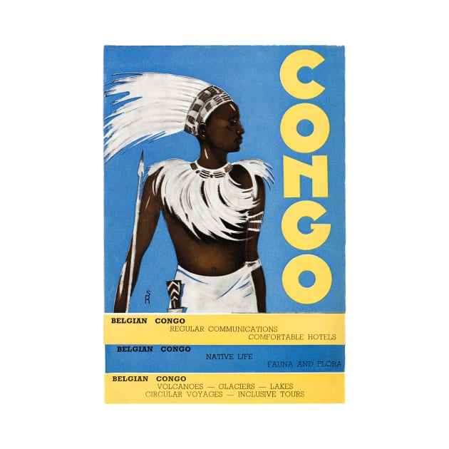 Vintage Travel Poster Congo by vintagetreasure