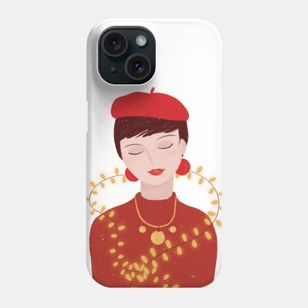 French Christmas fashion Phone Case by iulistration