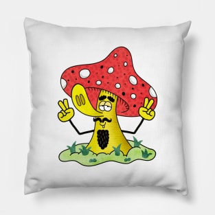 Peaceful Mushroom Pillow