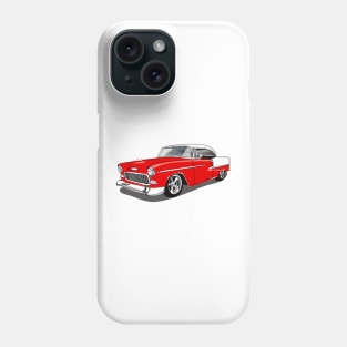 1955 Gypsy Red Chevy Bel Air Print Phone Case