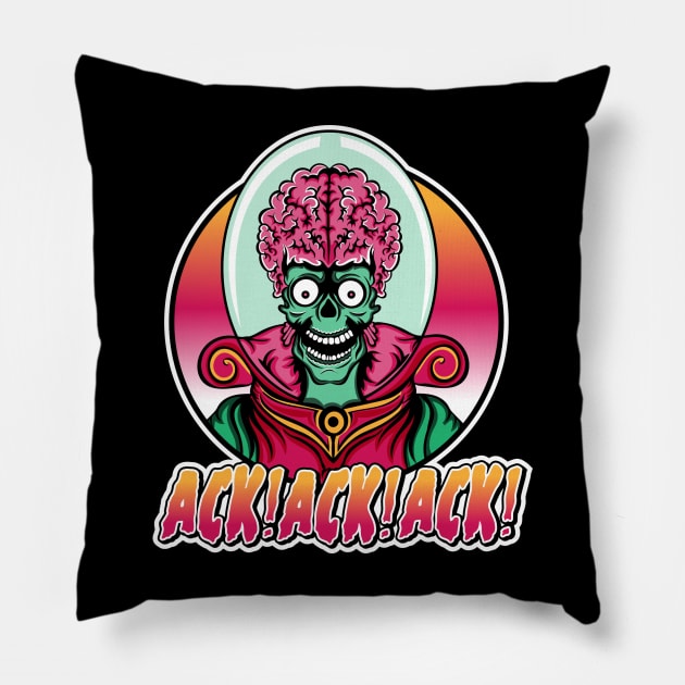 Ack Ack attack Pillow by carloj1956