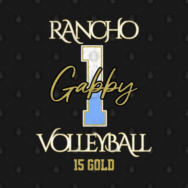 Gabby #1 Rancho VB (15 Gold) - Black by Rancho Family Merch