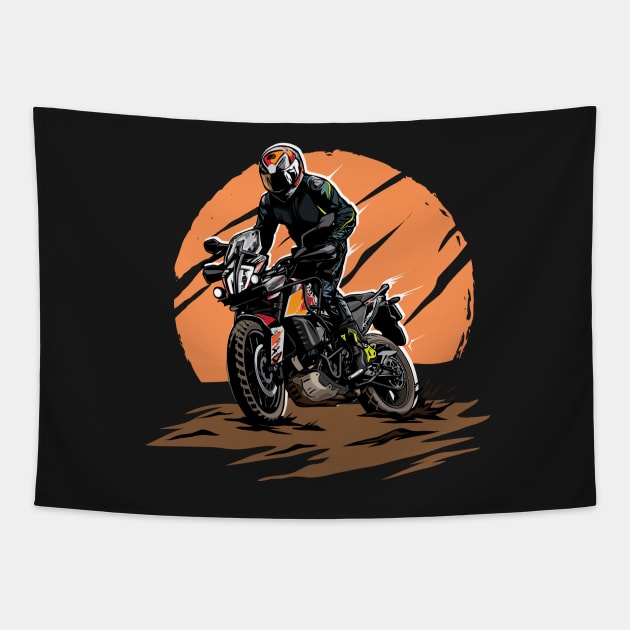 KTM DUKE ADVENTURE ride Tapestry by ASAKDESIGNS