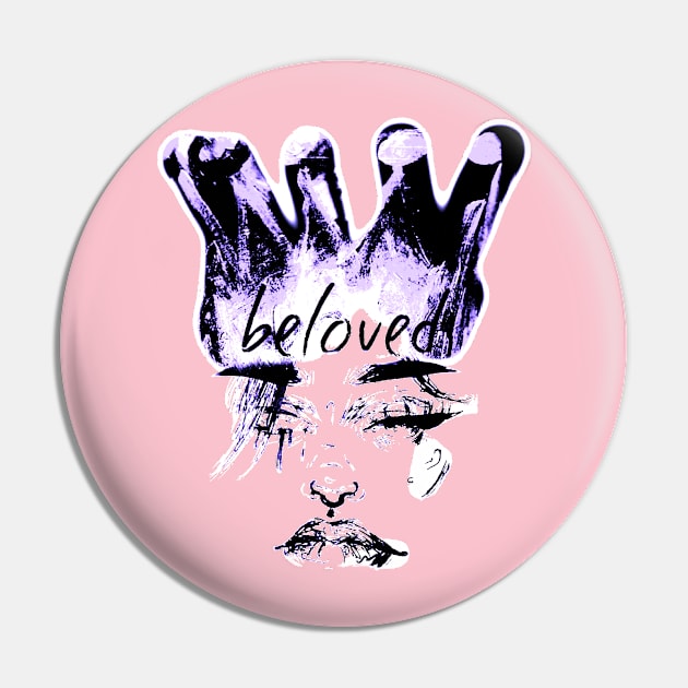 A SHE Kay Thing Called Beloved- I Am Queen PLATINUM Pin by BeaKay