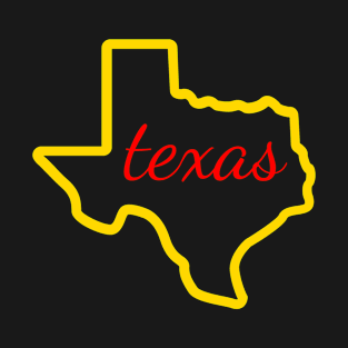 State of Texas Map T-Shirt