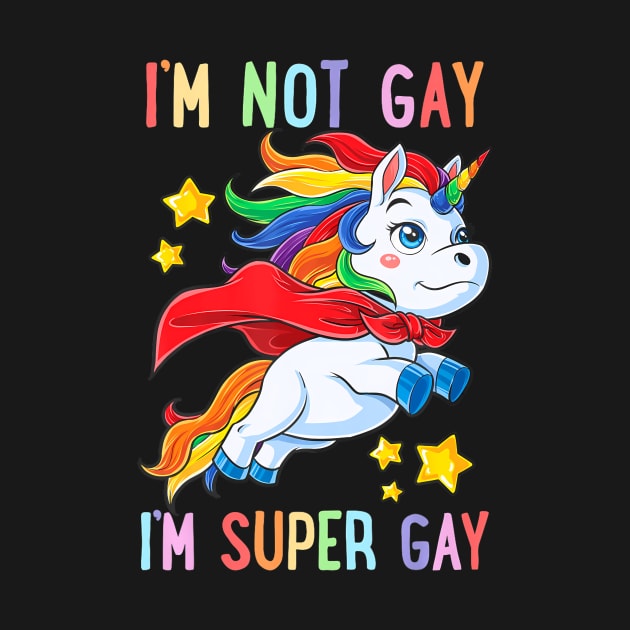 LGBTQ Unicorn Super Gay Pride LGBT Ally Flag Retro by smoothsharkz