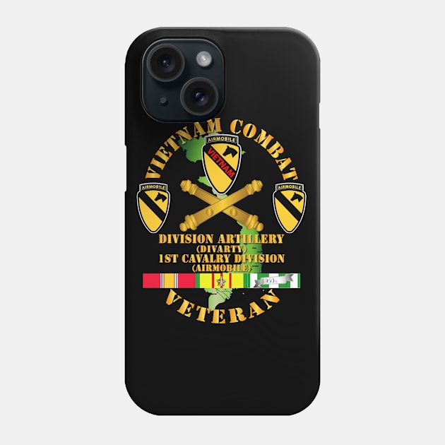 Vietnam Combat Cavalry Veteran w  DIVARTY - 1st Cav Div Phone Case by twix123844