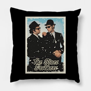 Vintage Blues Brothers Pillow