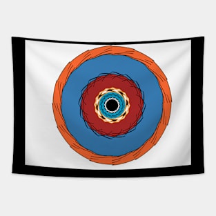 Simple but colourful Mandala design Tapestry