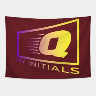 Letter Q Letter Art Tapestry