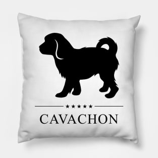 Cavachon Black Silhouette Pillow