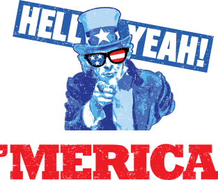 'Merica Uncle Sam Magnet