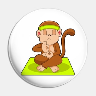 Monkey Yoga Gymnastics Pin