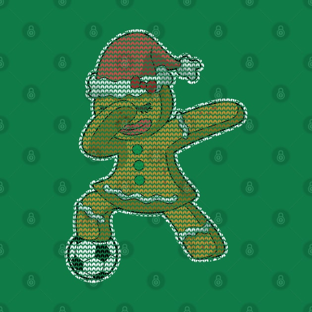 Gingerbread Girl Soccer Player Christmas Knit Pattern by E