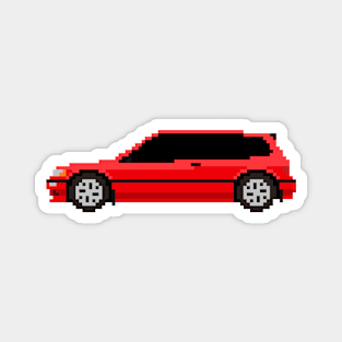 Honda Civic EF Pixelart Magnet