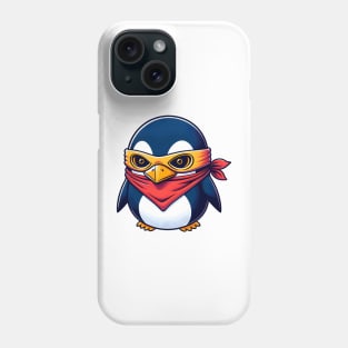 Penguin thief Phone Case