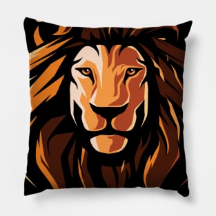 hipster lion Pillow