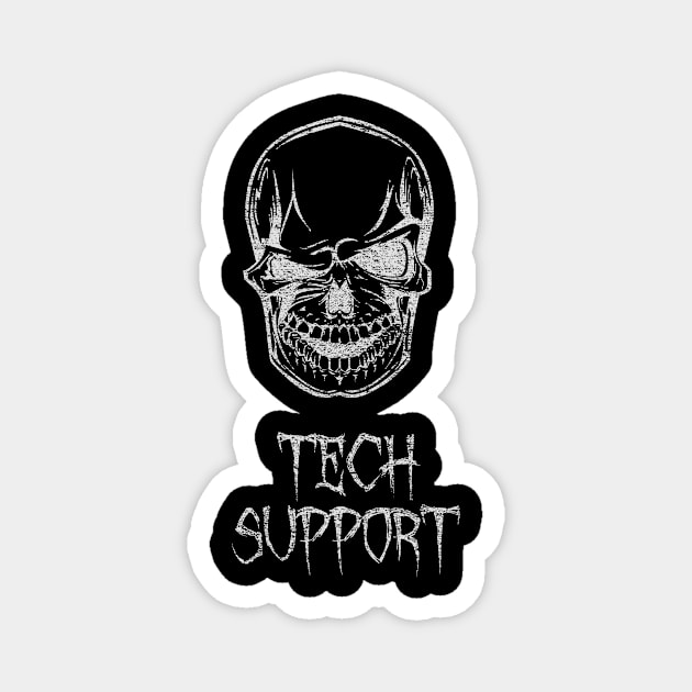 Tech Support Halloween Skulls Magnet by CWdesign