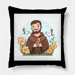 Saint Francis of Assissi Pillow