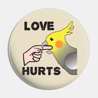 Love Hurts - Cockatiel Male Pin