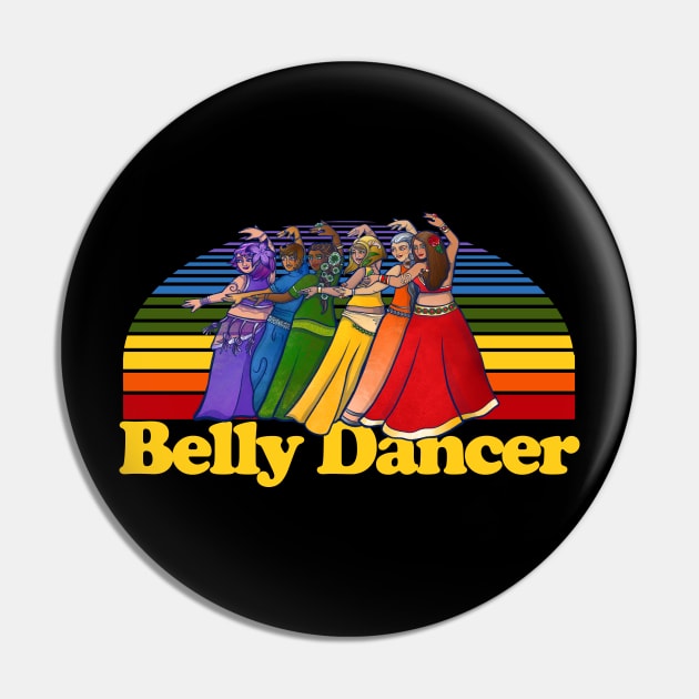 Rainbow Belly Dancer Pin by bubbsnugg