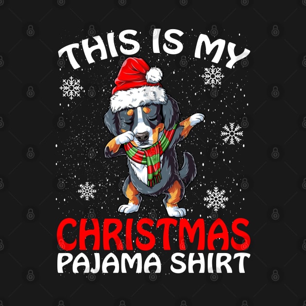 This is my Christmas Pajama Shirt Bernese Mountain by intelus