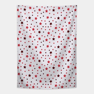 Christmas Red Little Stars Tapestry