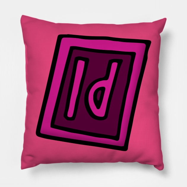 Indesin Logo Icon Pillow by VANDERVISUALS