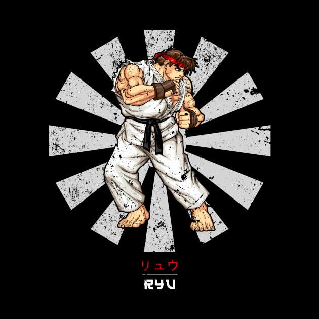 Ryu Street Fighter Retro Japanese by Nova5