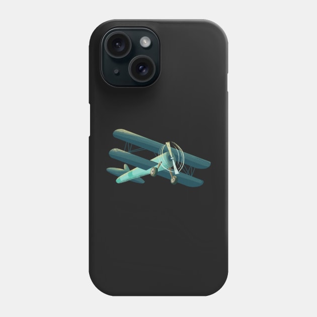 green plane Phone Case by Pacesyte