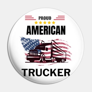 American Trucker Pin