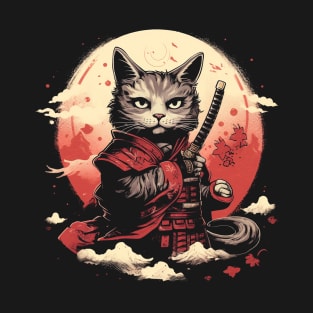 Cats Samurai T-Shirt T-Shirt