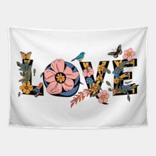 Love Text Tapestry