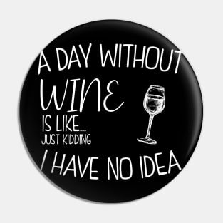 a day without wine is .. just kidding i have no idea . Pin