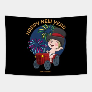 Happy New Year Tapestry